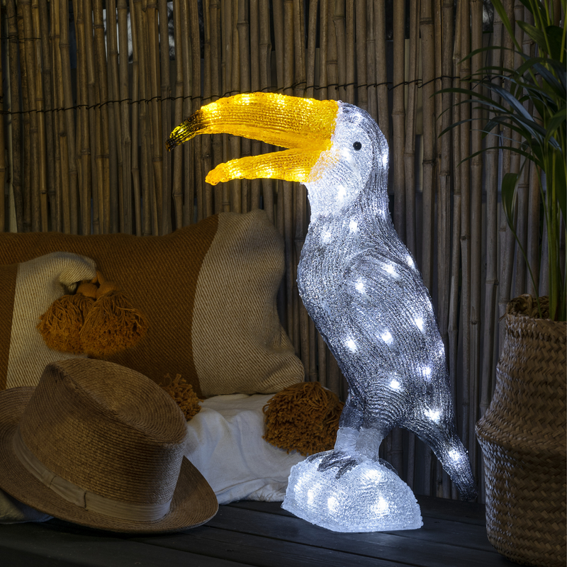 Pelikan 47,5 cm med varmhvit LED IP44-Utebelysning Hagebelysning-Konstsmide-6280-203-Lightup.no