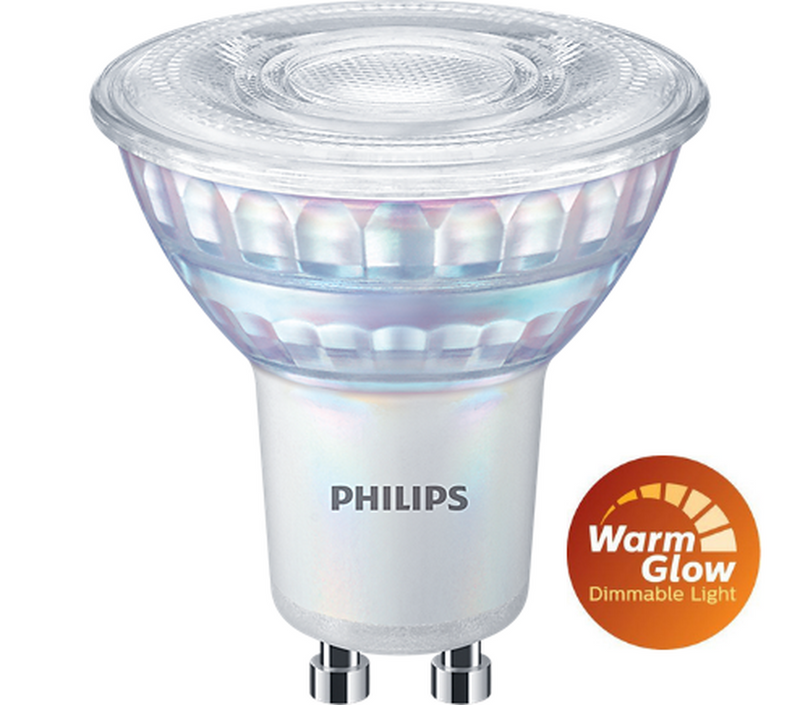 Philips 3,8W (50W), warmglow dimbar GU10 LED RA90-LED-pære GU10-Philips-929002065703-Lightup.no