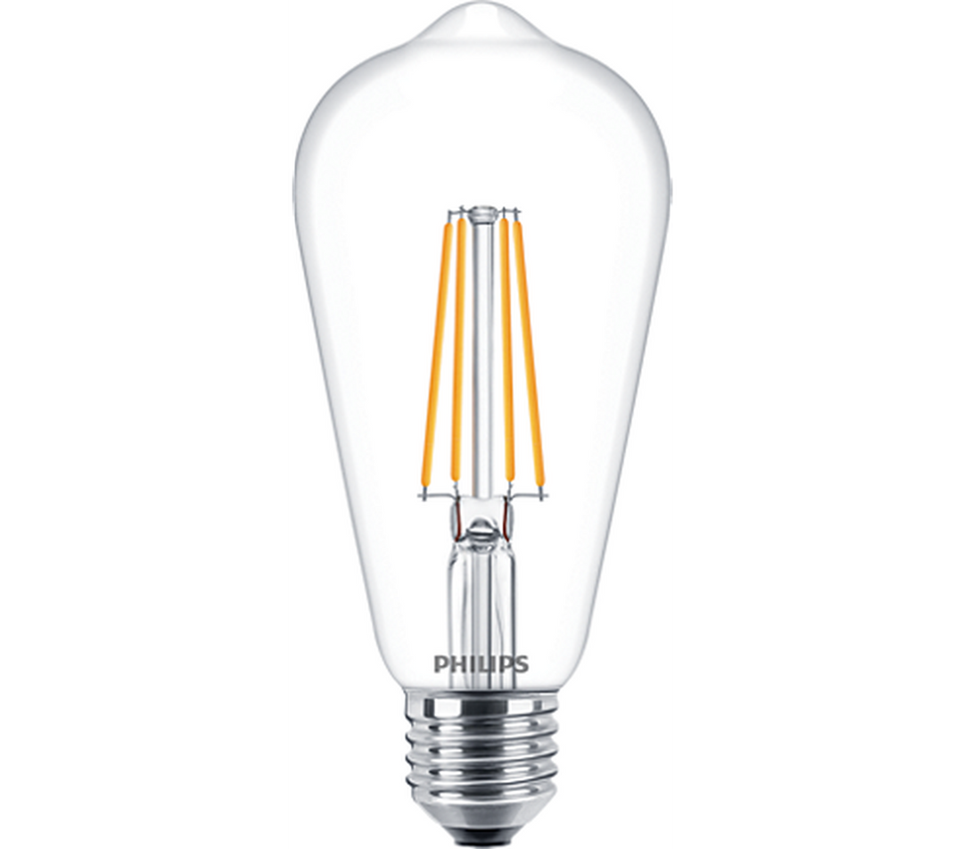 Philips 7W LED filament (60W) 60mm-LED-pære E27 sokkel-Philips-Hvit-929001387655-Lightup.no