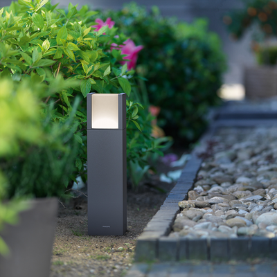 Philips Arbour LED pullert mini, antrasitt-Utebelysning pullert-Philips-915005194001-Lightup.no
