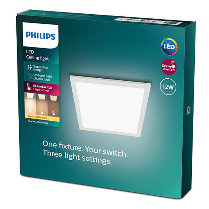 Philips CL560 taklampe 12W 2700K 3-steg dim - Hvit-Taklamper-Philips-929002665301-Lightup.no