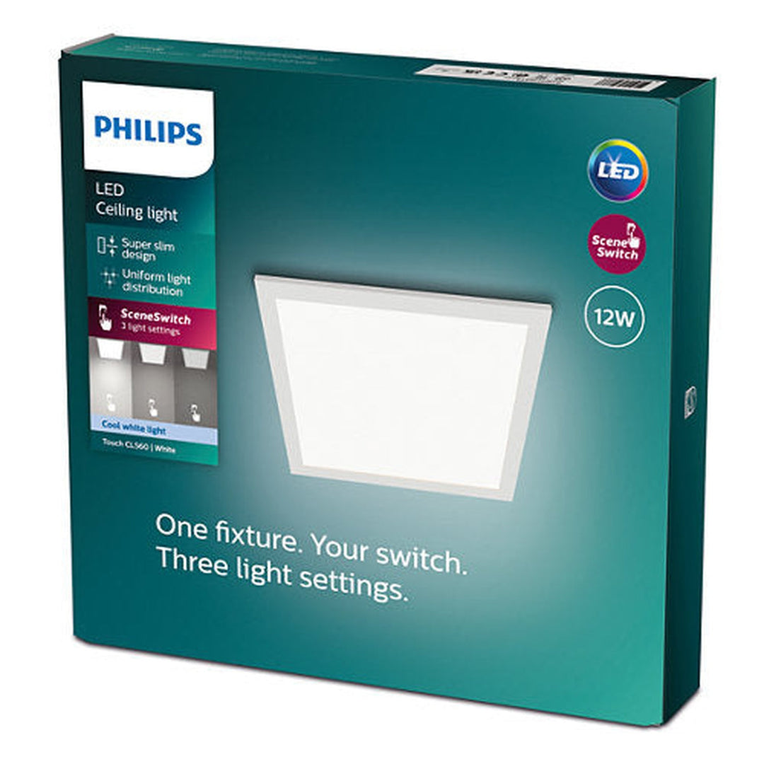 Philips CL560 taklampe 12W 4000K 3-steg dim - Hvit-Taklamper-Philips-Hvit-929002665501-Lightup.no