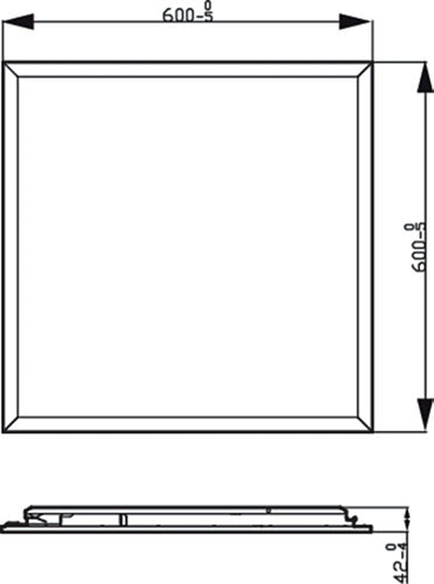 Philips CL560 taklampe 60x60cm 36W 2700K 3-steg dim - Hvit-Taklamper-Philips-Hvit-929002665601-Lightup.no