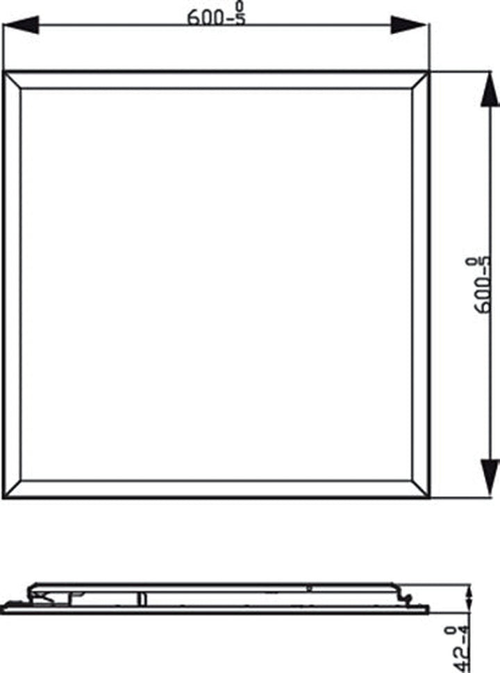 Philips CL560 taklampe 60x60cm 36W 2700K 3-steg dim - Hvit-Taklamper-Philips-Hvit-929002665601-Lightup.no