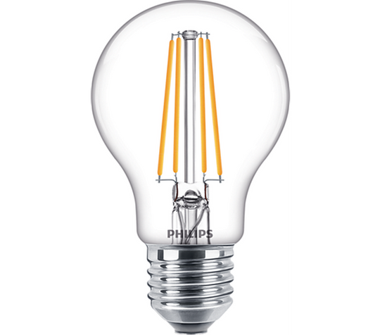Philips Filament E27 LED 7W 2700K Ikke dimbar - Klar-LED-pære E27 sokkel-Philips-Hvit-929001387395-Lightup.no