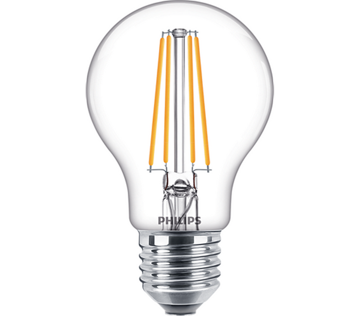 Philips Filament E27 LED 7W 2700K Ikke dimbar - Klar-LED-pære E27 sokkel-Philips-Hvit-929001387395-Lightup.no