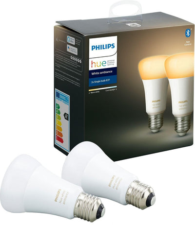 Philips Hue 2pk E27 white ambiance-Smartpærer E27-Philips Hue-929002489802-Lightup.no