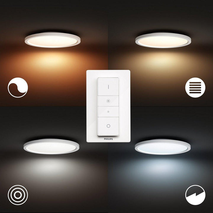 Philips Hue Aurelle rund taklampe - White Ambiance-Taklamper-Philips Hue-Hvit-929003099301-Lightup.no