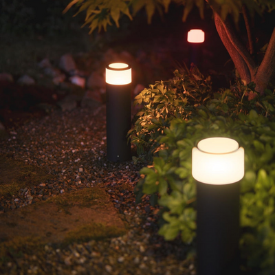 Philips Hue Calla pullert white ambiance & color luminairs 40 cm - Base-Utebelysning pullert-Philips Hue-915005758001-Lightup.no