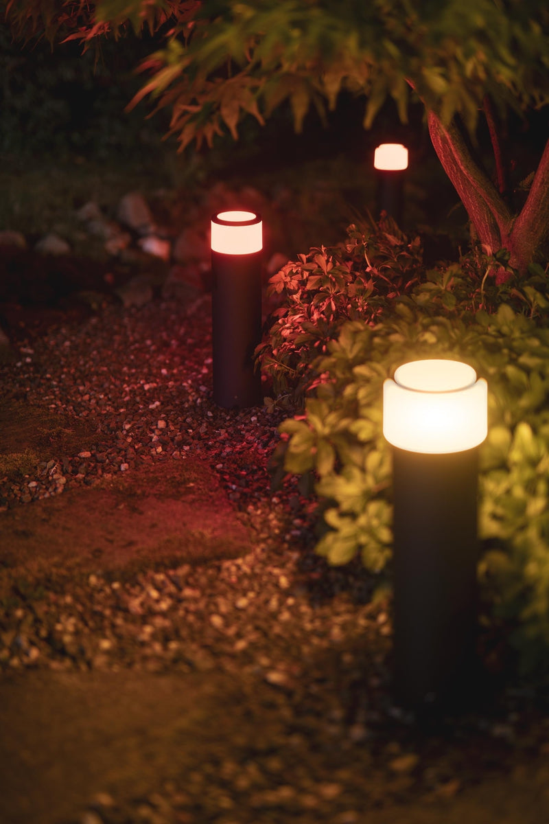 Philips Hue Calla pullert white ambiance & color luminairs 40 cm - Base-Utebelysning pullert-Philips Hue-915005758001-Lightup.no