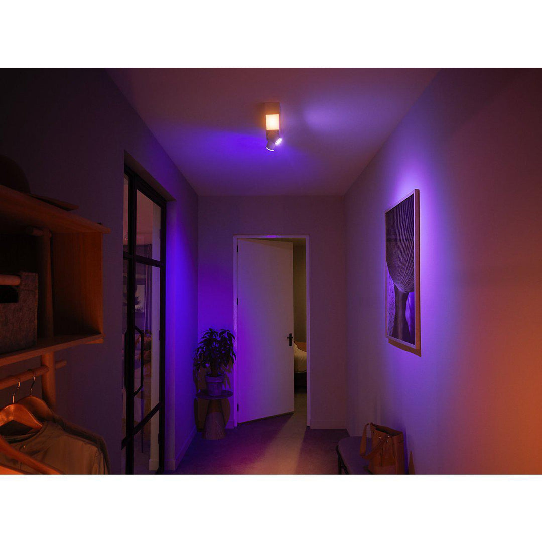 Philips Hue Centris taklampe med 2 spotlys White and colore ambiance - Hvit-Taklamper-Philips Hue-915005928301-Lightup.no
