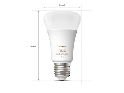 Philips Hue E27 white and colore ambiance 6,5W-Smartpærer E27-Philips Hue-929002489601-Lightup.no