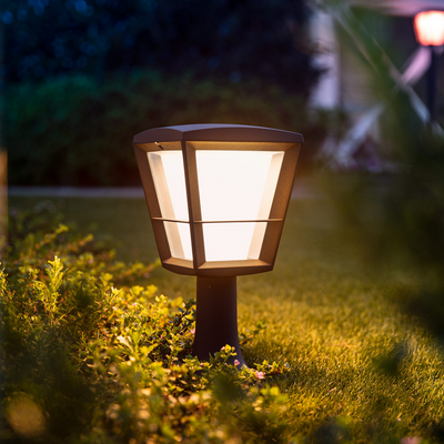 Philips Hue Econic utendørs sokkel white ambiance & color luminairs-Utebelysning portstolpe-Philips Hue-915005732501-Lightup.no