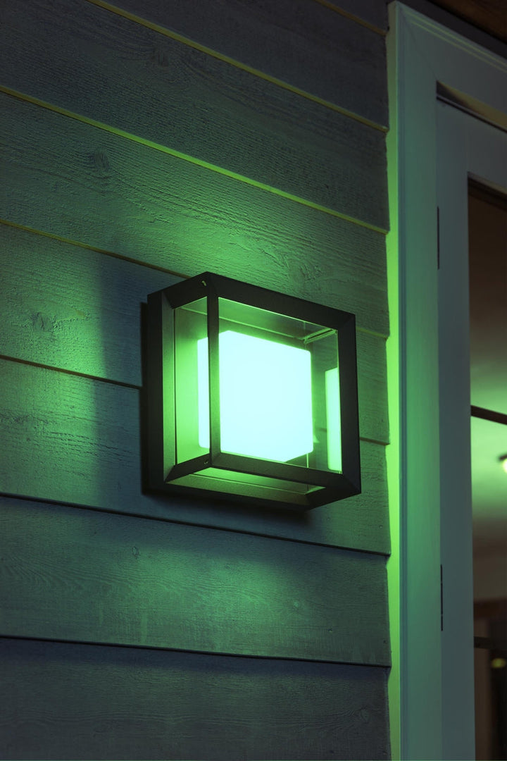 Philips Hue Econic utendørs vegg/tak 3 white ambiance & color luminairs-Utebelysning vegg veggskjold-Philips Hue-Svart-915005731901-Lightup.no