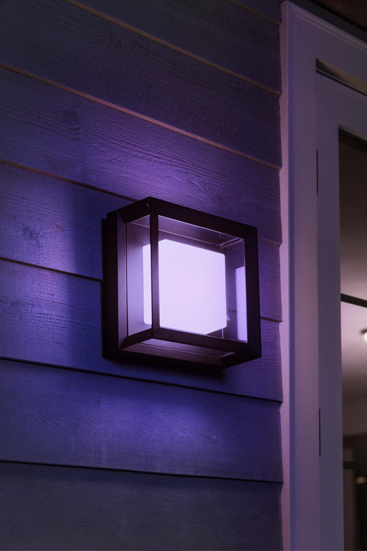 Philips Hue Econic utendørs vegg/tak 3 white ambiance & color luminairs-Utebelysning vegg veggskjold-Philips Hue-Svart-915005731901-Lightup.no