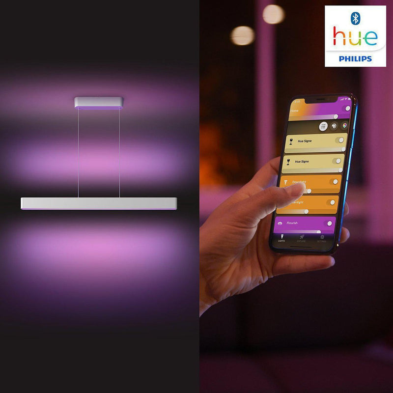 Philips Hue Ensis takpendel white and colore bluetooth - Hvit-Takpendler-Philips Hue-929003053301-Lightup.no