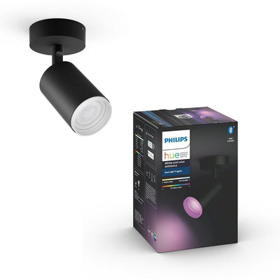 Philips Hue Fugato enkel spotlight white and colore - Svart-Taklamper-Philips Hue-915005761201-Lightup.no