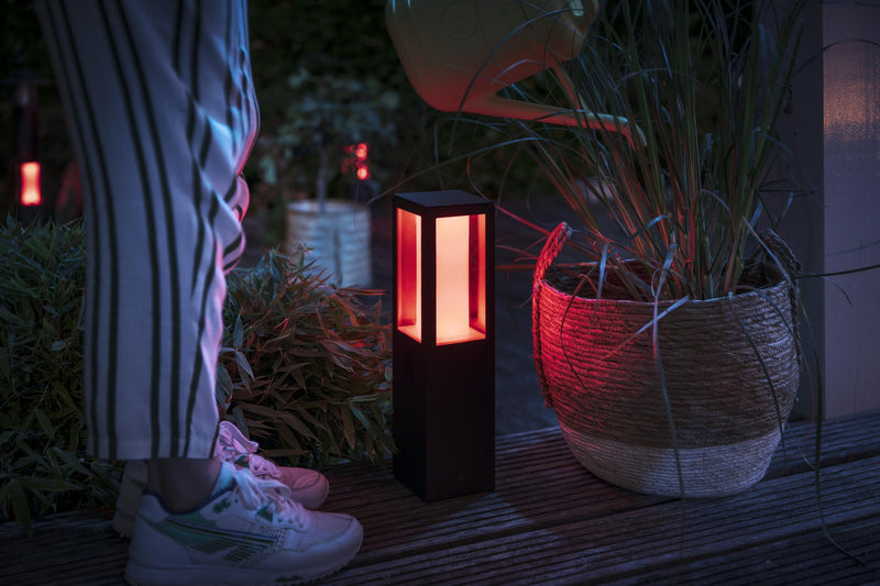 Philips Hue Impress pullert white ambiance & color luminaires - Base-Utebelysning pullert-Philips Hue-915005766501-Lightup.no
