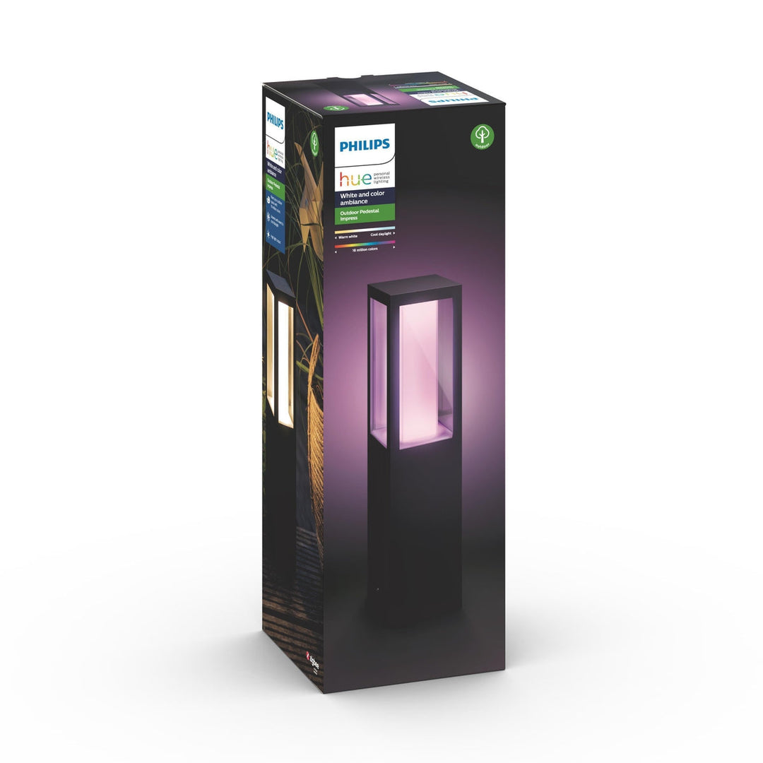 Philips Hue Impress pullert white ambiance & color luminaires-Utebelysning pullert-Philips Hue-915005731001-Lightup.no