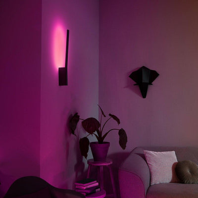 Philips Hue Liane vegglampe white and color ambiance - Svart-Vegglamper-Philips Hue-929003053101-Lightup.no