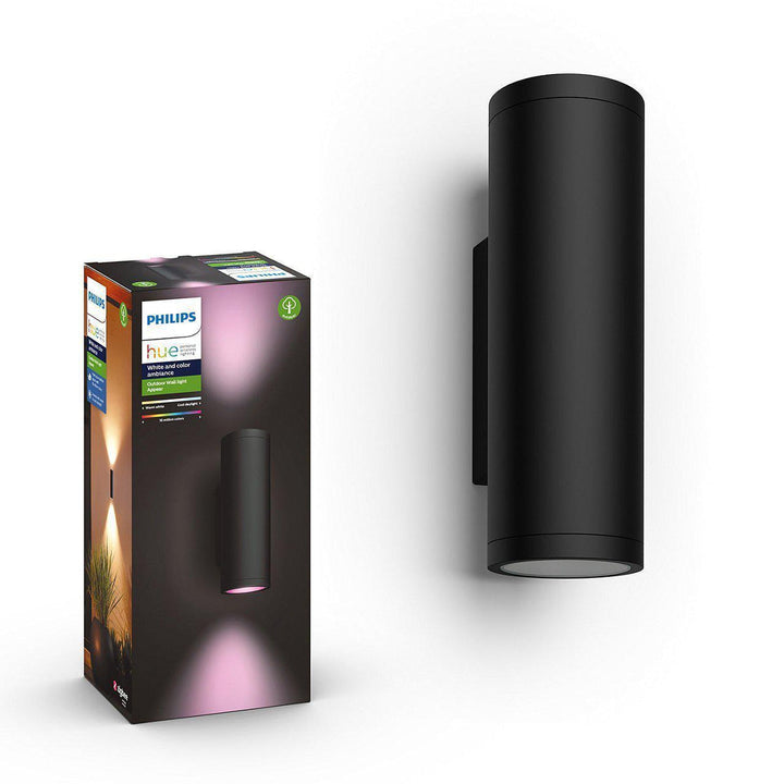Philips Hue Outdoor Appear Vegglampe Colore and White ambiance - Sport-Utebelysning vegg opp og ned-Philips Hue-Svart-915005842801-Lightup.no