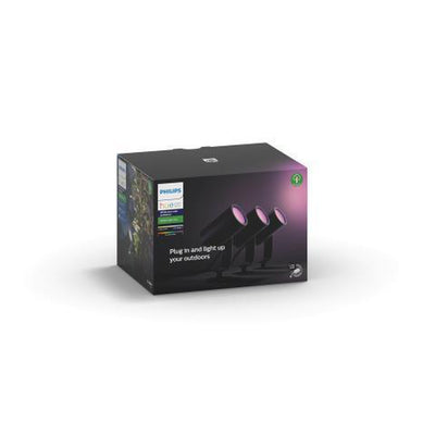 Philips Hue Outdoor Lily Spike 3x8W uplight basekit, antrasitt-Utebelysning spyd-Philips Hue-915005629701-Lightup.no