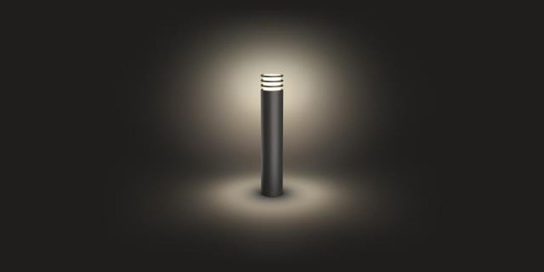 Philips Hue Outdoor Lucca pullert, antrasitt-Utebelysning pullert-Philips Hue-Grå-915005561401-Lightup.no