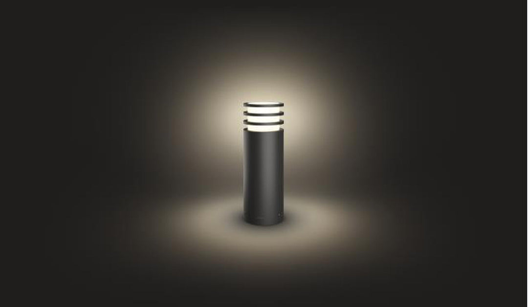 Philips Hue Outdoor Lucca pullert mini, antrasitt-Utebelysning pullert-Philips Hue-Grå-915005561301-Lightup.no