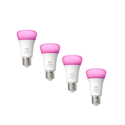 Philips Hue White and Color 4 x E27 lyspærer-Smartpærer E27-Philips Hue-929002489604-Lightup.no