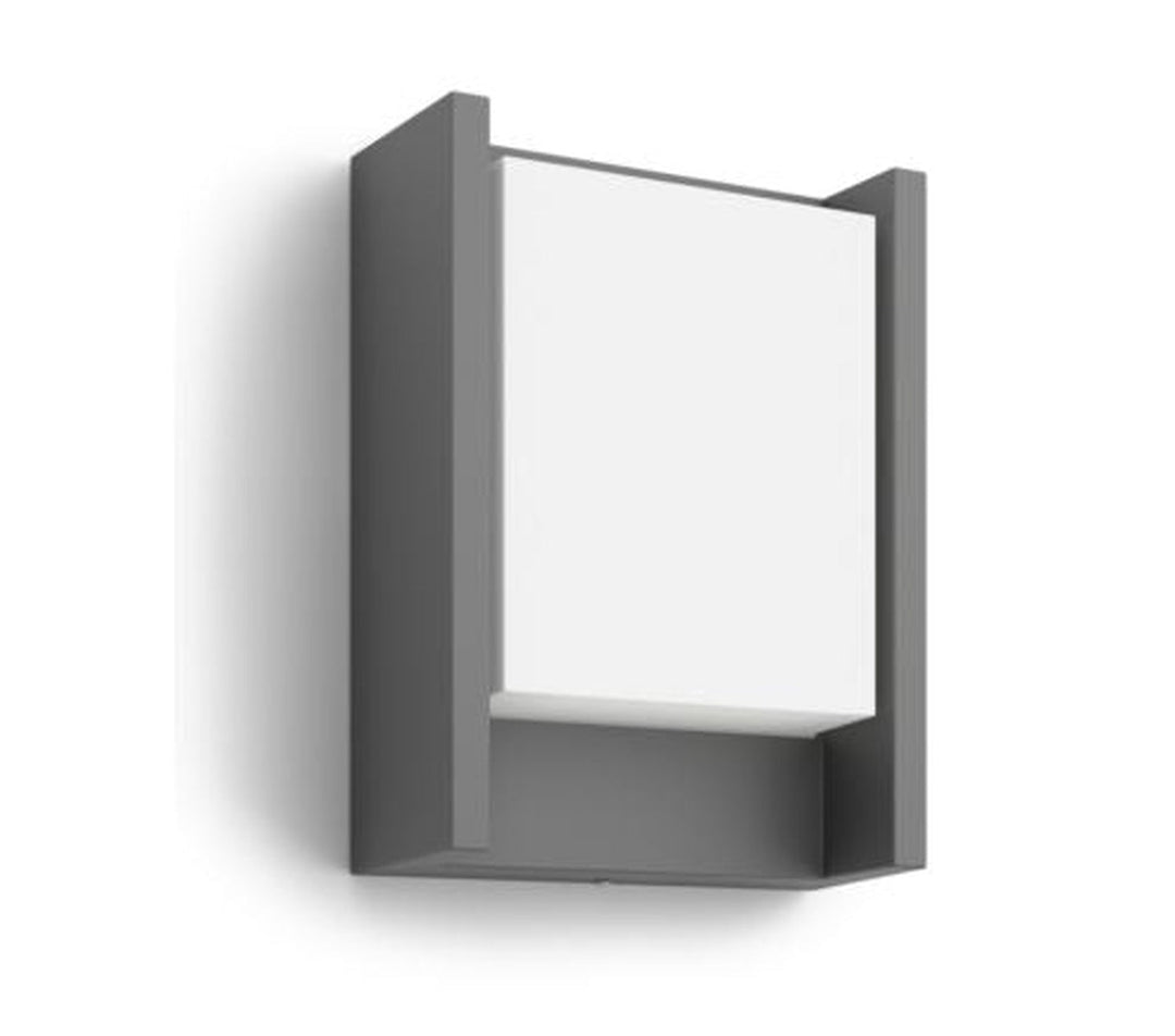 Philips myGarden Arbour vegglampe utendørs 6W IP44 - Antrasitt-Utebelysning vegg veggskjold-Philips-Antrasitt-915005193801-Lightup.no
