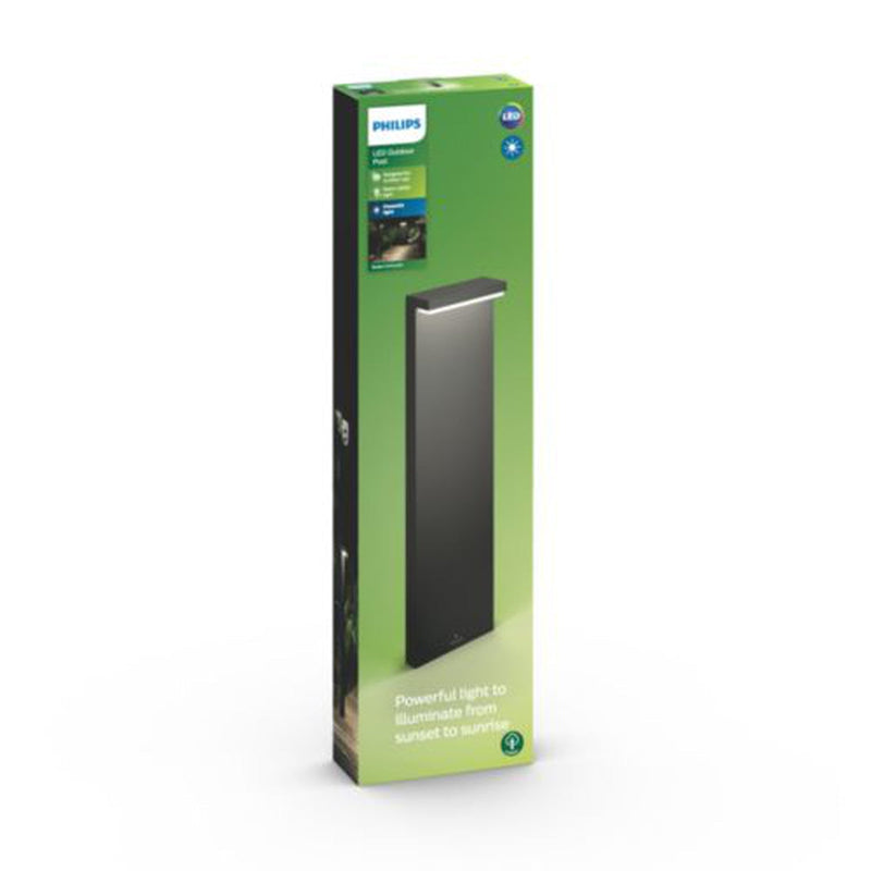 Philips myGarden Bustan pullert 77 cm utendørs IP44 2x4,5W LED - Antrasitt-Utebelysning pullert-Philips-915005378601-Lightup.no