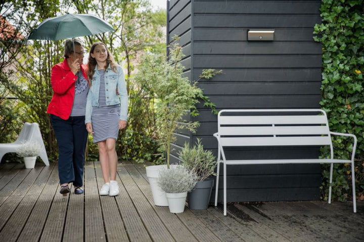 Philips myGarden Bustan vegglampe utendørs IP44 2x4,5W LED m/bevegelses sensor IR - Antrasitt-Utebelysning vegg opp og ned-Philips-Antrasitt-915005378401-Lightup.no