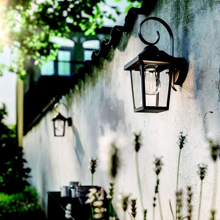 Philips myGarden Buzzard vegglampe, Svart-Utebelysning vegg klassisk-Philips-Svart-915005309001-Lightup.no