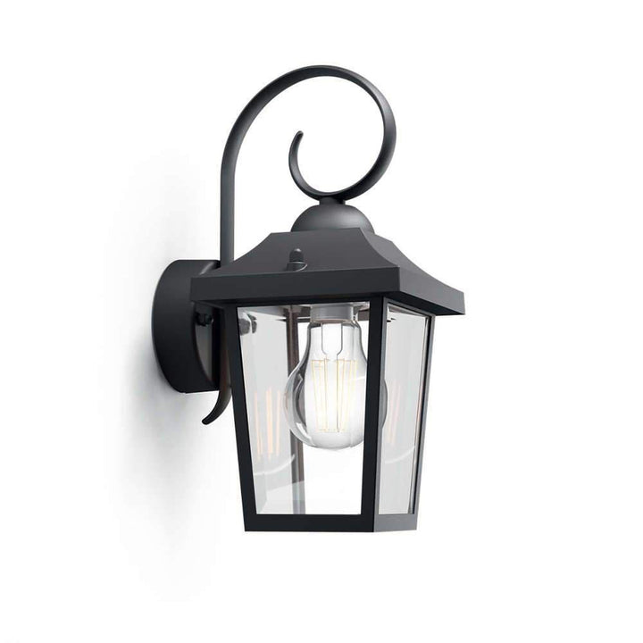 Philips myGarden Buzzard vegglampe, Svart-Utebelysning vegg klassisk-Philips-Svart-915005309001-Lightup.no