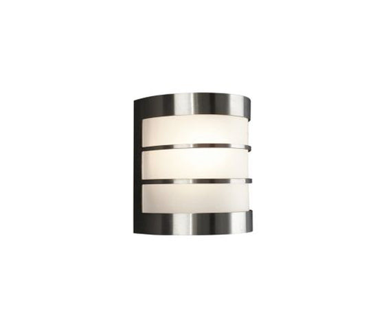 Philips myGarden Calgary vegglampe utendørs IP44 E27 - Rustfritt stål-Utebelysning vegg veggskjold-Philips-Stål-915006002801-Lightup.no
