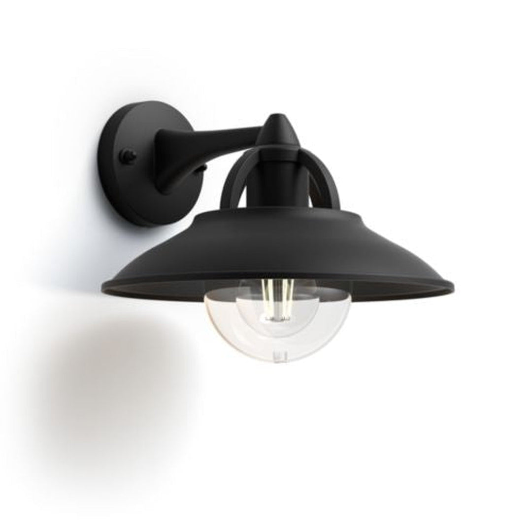 Philips myGarden Cormorant vegglampe utendørs IP44 - Svart-Utebelysning vegg klassisk-Philips-915005553301-Lightup.no