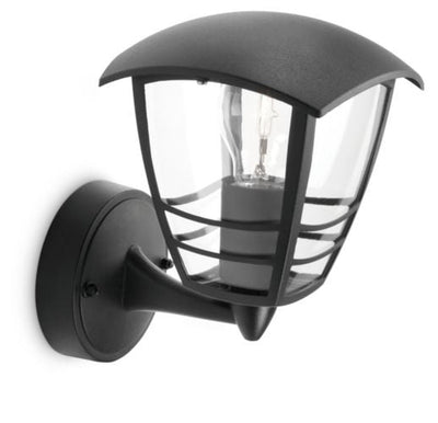 Philips myGarden Creek vegglampe opp utendørs IP44 - Svart-Utebelysning vegg klassisk-Philips-915002789502-Lightup.no