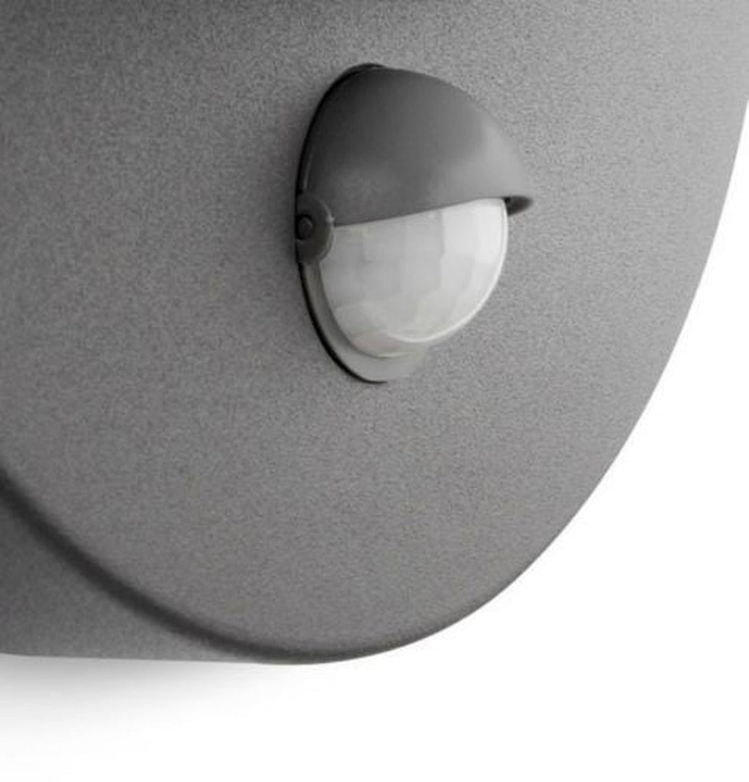 Philips myGarden Juni vegglampe utendørs IP44 E27 m/sensor - Antrasitt-Utebelysning vegg klassisk-Philips-Antrasitt-915002146003-Lightup.no