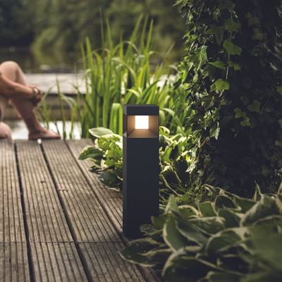 Philips myGarden Parterre LED pullert mini, Svart-Utebelysning pullert-Philips-915005378101-Lightup.no