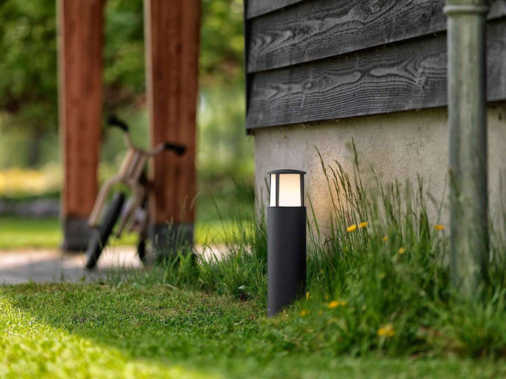 Philips myGarden Stock LED pullert mini, antrasitt-Utebelysning pullert-Philips-Grå-915005194601-Lightup.no
