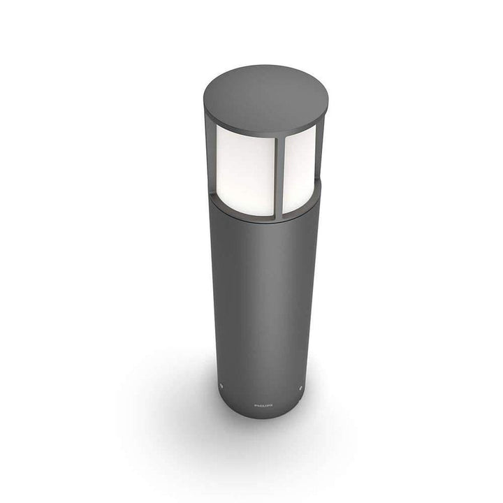 Philips myGarden Stock LED pullert mini, antrasitt-Utebelysning pullert-Philips-Grå-915005194601-Lightup.no