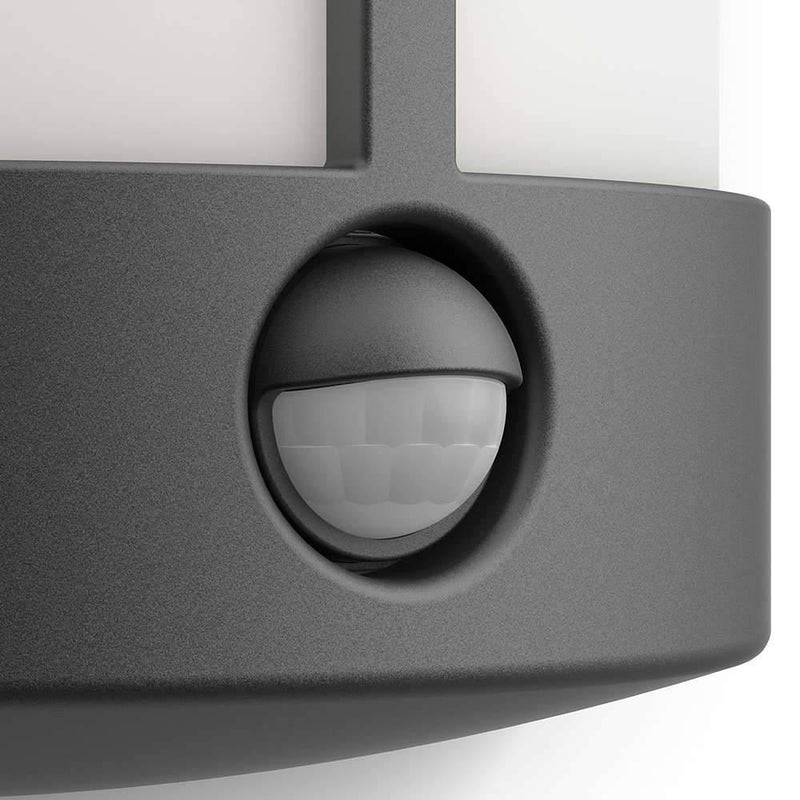Philips myGarden Stock LED vegglampe m/sensor, antrasitt-Utebelysning vegg veggskjold-Philips-915005194501-Lightup.no