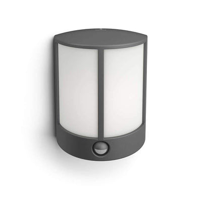 Philips myGarden Stock LED vegglampe m/sensor, antrasitt-Utebelysning vegg veggskjold-Philips-915005194501-Lightup.no