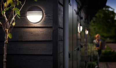 Philips myGarden Yarrow vegglampe utendørs IP44 6W LED - Svart-Utebelysning vegg veggskjold-Philips-915005193601-Lightup.no
