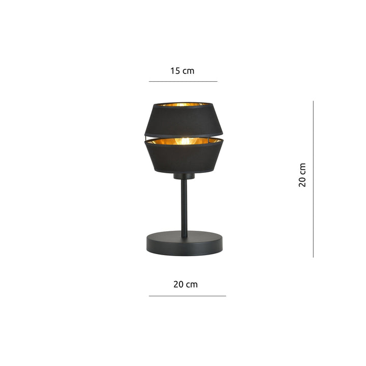 Piano bordlampe - Svart/Gullfarget-Bordlamper-Emibig-1183/LN-Lightup.no