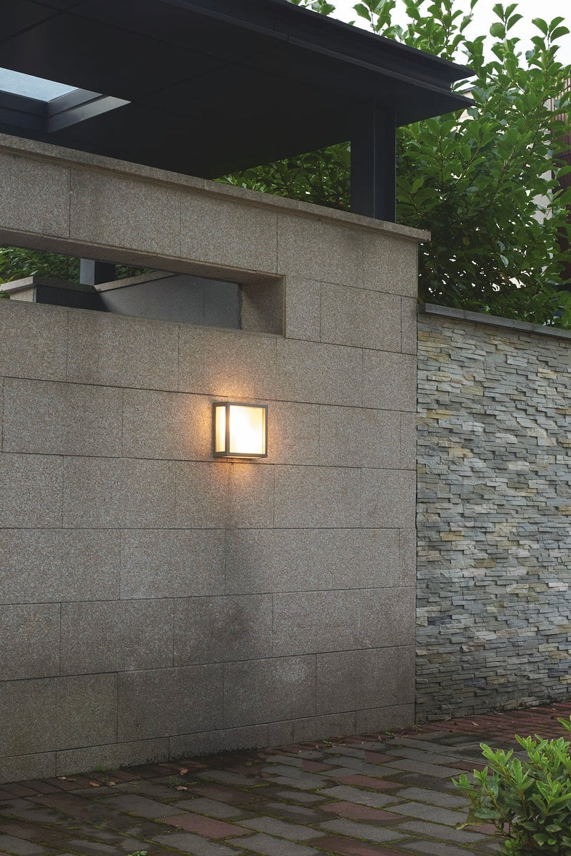 Pite vegglampe utendørs IP54 2xE27 - Antrasitt grå-Utebelysning vegg veggskjold-Malmbergs-9977239-Lightup.no