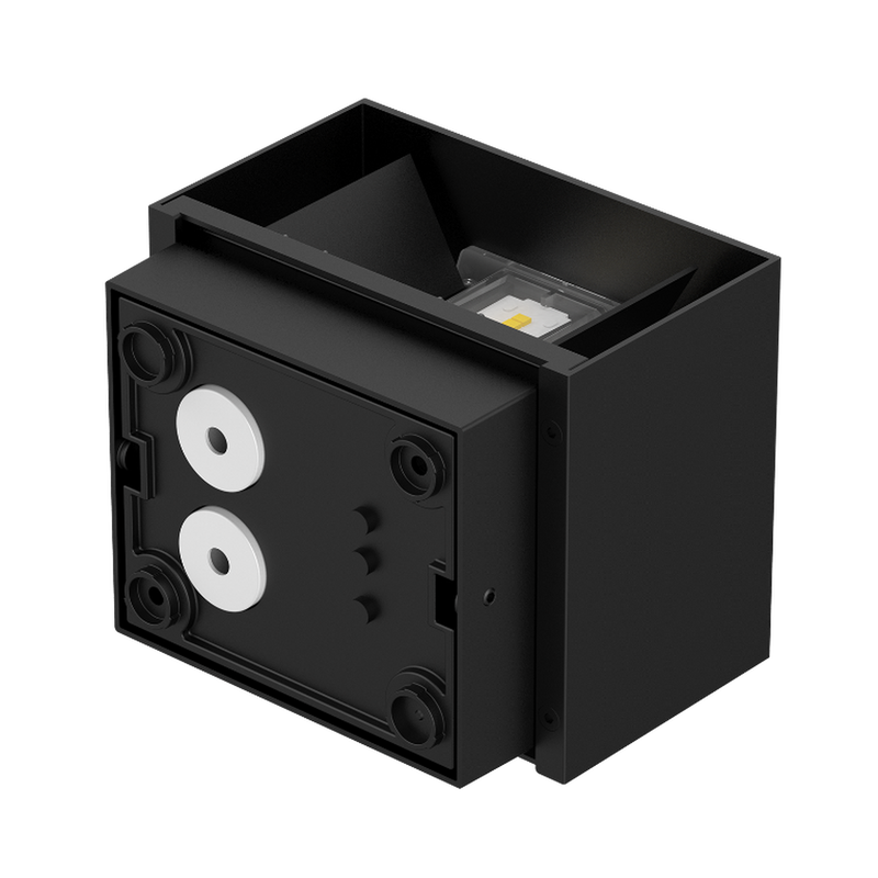 Plaza vegglampe utendørs opp/ned 10W IP65 3000 Kelvin - Svart-Utebelysning vegg opp og ned-Norlux-101510-2-Lightup.no