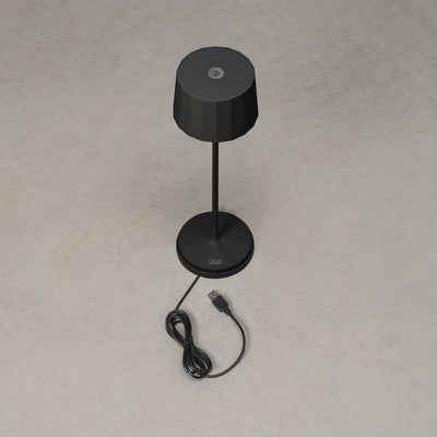 Positano bordlampe oppladbar utendørs IP54 - Svart-Utebelysning Hagebelysning-Konstsmide-7813-750-Lightup.no