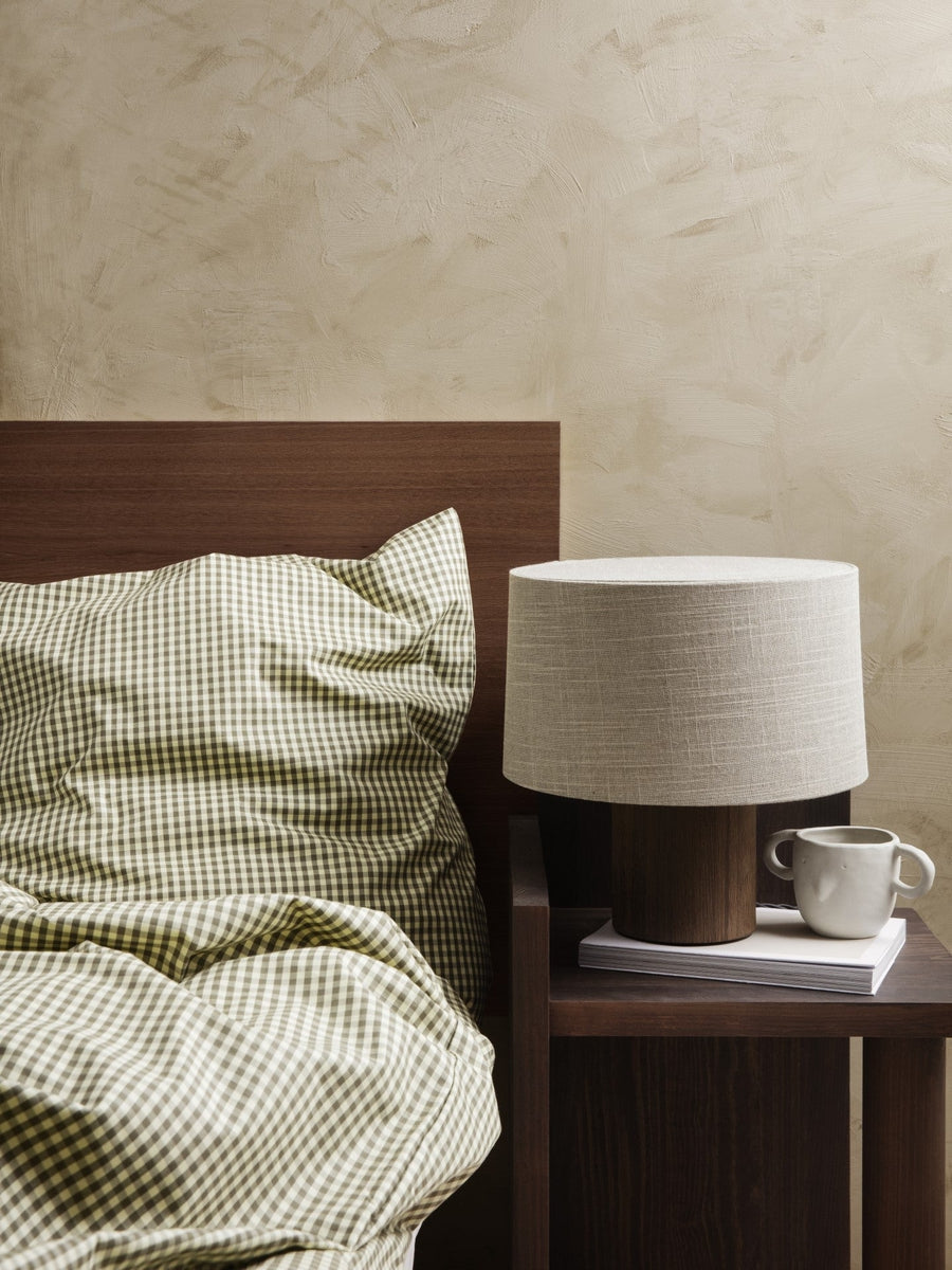 Post Table Lamp - Solid/Natur skjerm-Bordlamper-Ferm Living-Natur-Feg__1104264859+Feg__100353206-Lightup.no