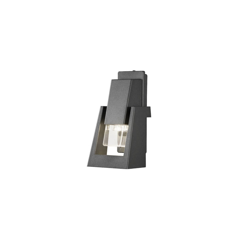 Potenza vegglampe ned - aluminium grå-Utebelysning vegg opp og ned-Konstsmide-7979-370-Lightup.no